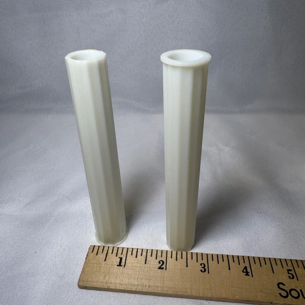 Wilton Vintage White Fluted Cake Pillars 5 Inch Tiered Support Columns Set of 14